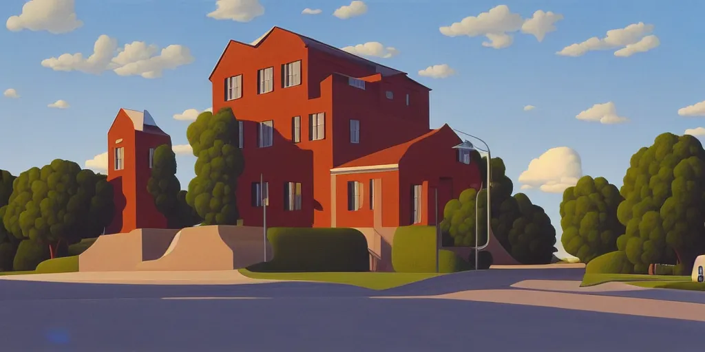 Image similar to weird, blue sky, summer evening, kenton nelson