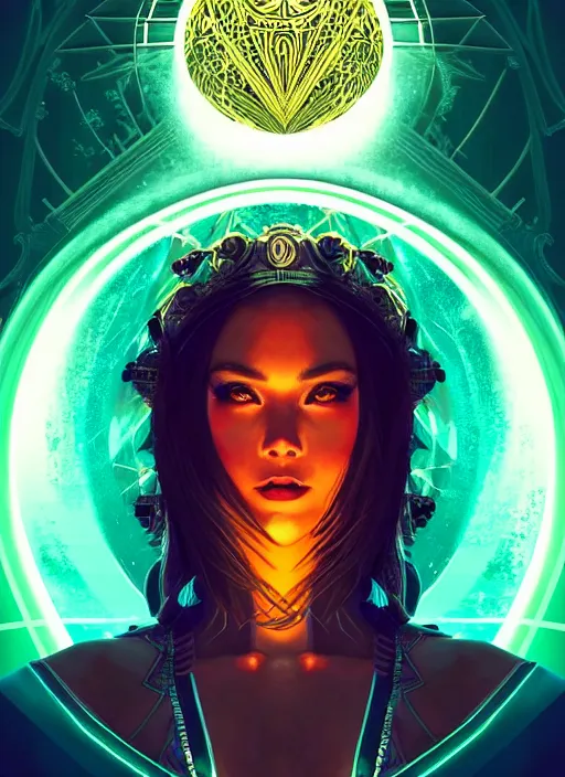 Prompt: high vector, neon lighting, book cover!!!!!!!!!!!!, warrior princess, large moon, light night, intricate, elegant, sharp focus, illustration, highly detailed, digital painting, concept art, matte, art by wlop and artgerm and ivan shishkin and andrey shishkin, masterpiece