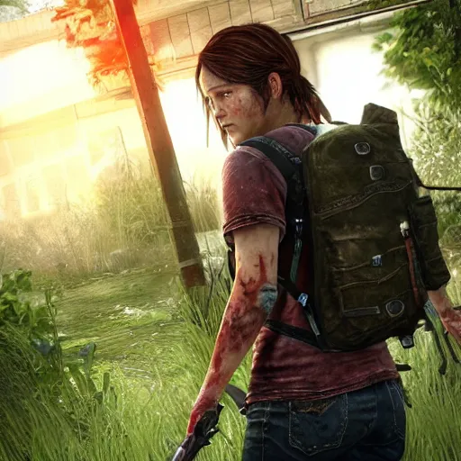 Image similar to screenshot from Angela in the last of us