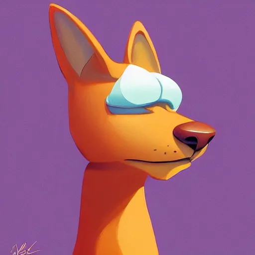 Image similar to face icon stylized minimalist catdog, loftis, cory behance hd by jesper ejsing, by rhads, makoto shinkai and lois van baarle, ilya kuvshinov, rossdraws global illumination