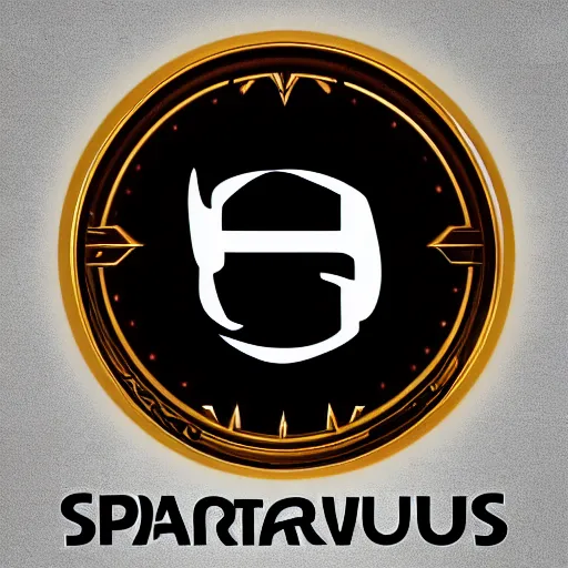 Image similar to spartacus logo crypto, clean and modern design