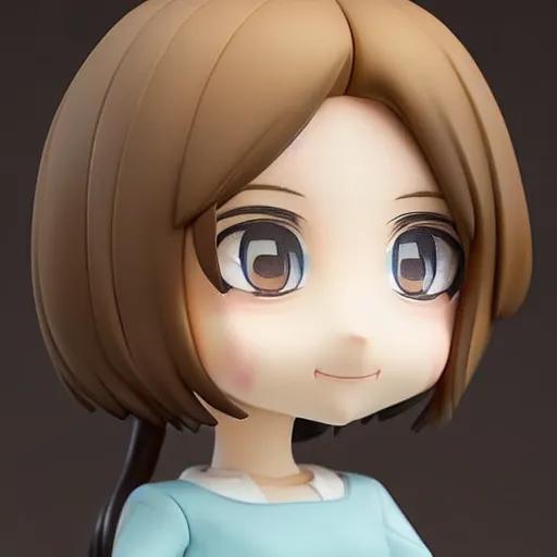 Image similar to beautiful super flat concept art portrait of face detailing cute nendoroid girl in the style of Julian Opie, toon rendering, close-up, no shade, modern art, kyoto animation, 3/4 view