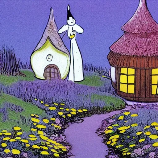 Prompt: the moomin house