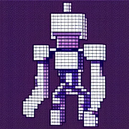 Prompt: robot knight, highly detailed pixel art, 1 2 8 bit