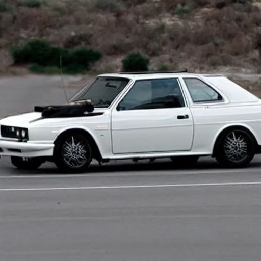 Image similar to ye riding a toyota m30
