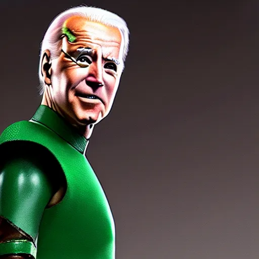 Prompt: joe biden as the green arrow, 8 k resolution, extremely detailed, rob liefeld