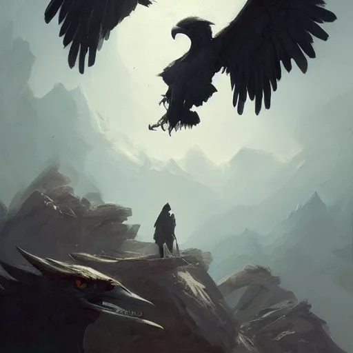 Image similar to 🦅, Greg rutkowski, Trending artstation, cinematográfica, digital Art