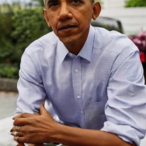 Prompt: barack obama with a fade