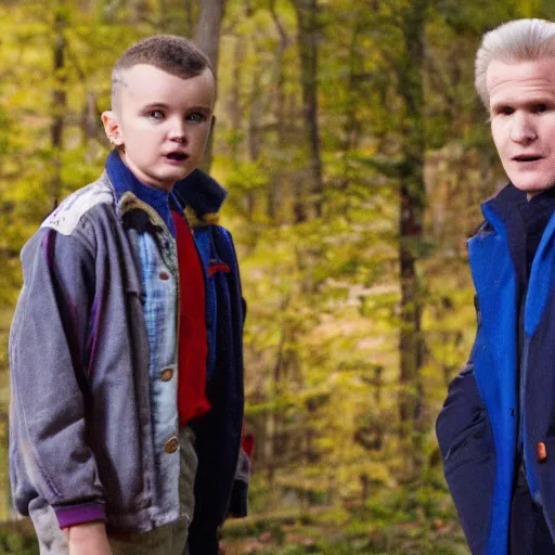 Prompt: stranger things starring paul reiser and matthew modine