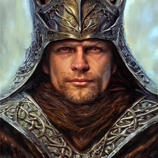 Image similar to Gwyn Lord of Cinder as a fantasy D&D character, portrait art by Donato Giancola and James Gurney, digital art, trending on artstation