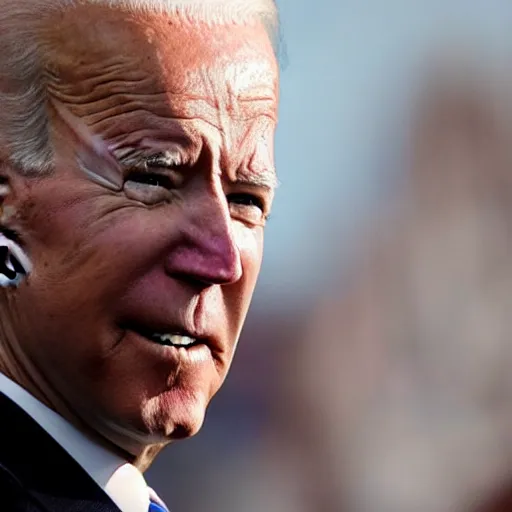 Prompt: joe biden with iron claws