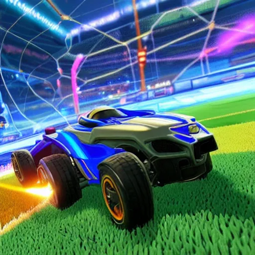 Image similar to rocket league designed for old people with bad eyesight.