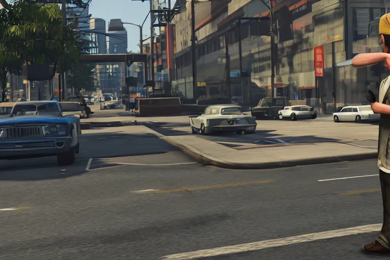 Image similar to leaked gameplay footage of Grand theft auto 6