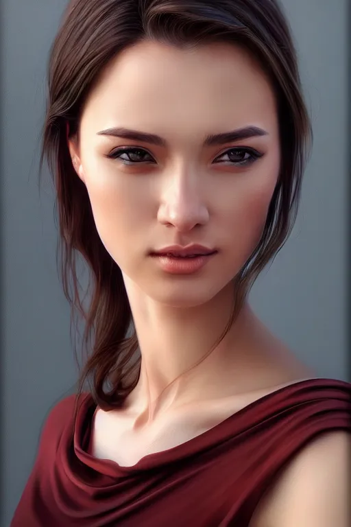 Image similar to photo of a gorgeous young woman in the style of stefan kostic, realistic, sharp focus, 8k high definition, insanely detailed, intricate, elegant, art by stanley lau and artgerm