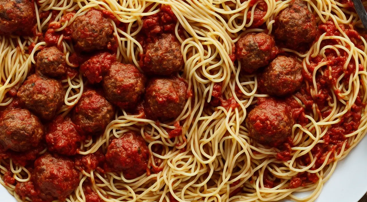 Image similar to 3 0 perfect woman bodies flying inside spaghetti bolognesa with meatballs and hundred rusted perfect woman bodies flying in stormy clouds