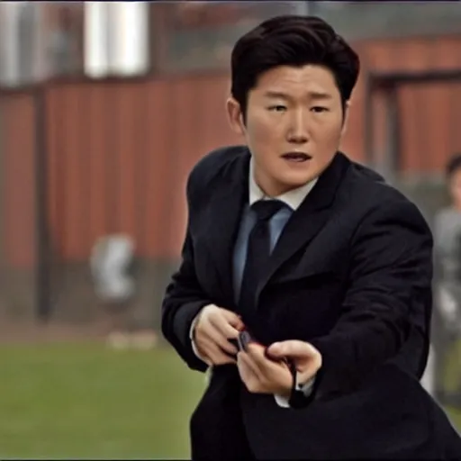 Image similar to movie still of son heung-min as knish in rounders,