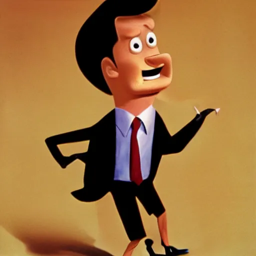 Prompt: conan o'brien, by tex avery