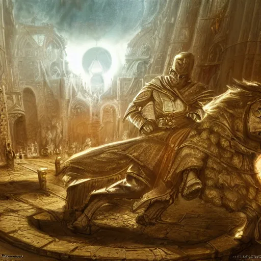 Image similar to disturbing secret of the Templar, Cinematic, establishing shot, extremely high detail, photo realistic, cinematic lighting, oil painting, intricate line drawings, 8k resolution