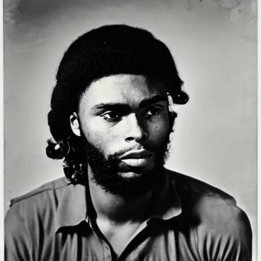 Image similar to Portrait of Jaylen Brown, Jaylen Brown as Che Guevara, Guerilla Heroico, Black and White, Photograph by Alberto Korda, inspiring, dignifying, national archives