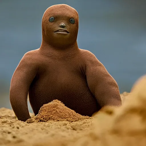 Prompt: national geographic professional photo of diglett, award winning