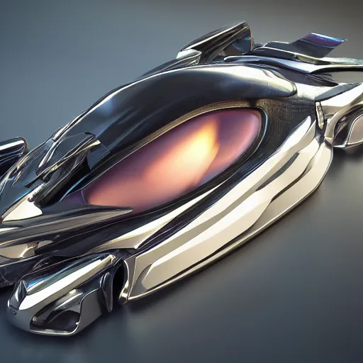 Image similar to car : motherboard forms designed by zaha hadid, sci-fi futuristic ultra realistic photography, keyshot render, octane render, unreal engine 5 lumen, high oiled liquid glossy specularity reflections, ultra detailed, golden hour, dramatic lighting 4k, 8k, 16k in the style ofblade runner 2049 Cyberpunk 2077 ghost in the shell thor 2 marvel film : tilt shift: sharp focus