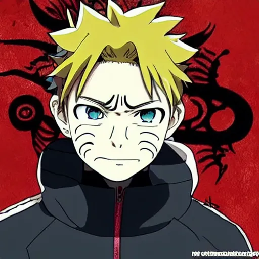 Image similar to modern anime art martin freeman as naruto!! in naruto