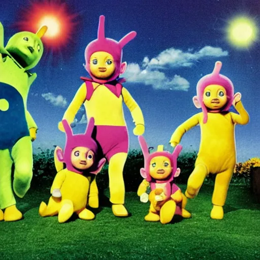 Image similar to teletubbies