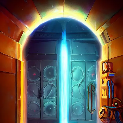 Prompt: astral portal door, digital painting, ultradetailed, artstation, oil painting, ultradetailed, artstation