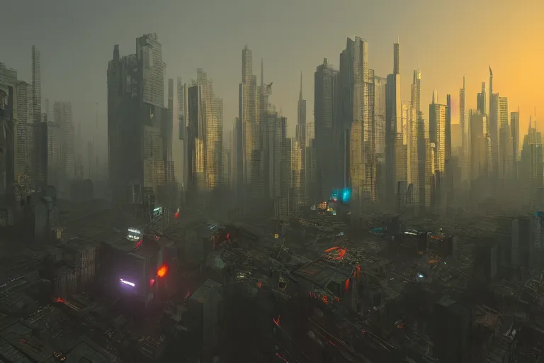 Prompt: Dhaka in the future, cyberpunk style, volumetric lighting, night, trending on artstation