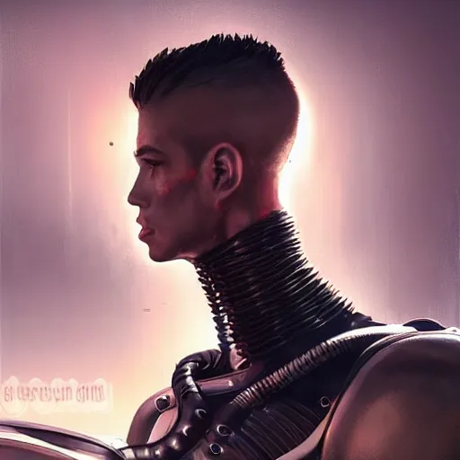 shadowrun; male; elf; punk ganger, mohawk  Shadowrun, Cyberpunk rpg, Sci  fi character art