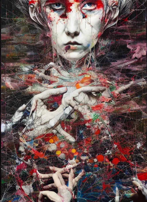 Image similar to entropy is the natural order of the universe i simply catalyze the process, a brutalist designed, gothic, rich deep colours, painted by francis bacon, adrian ghenie, james jean and petra cortright, part by gerhard richter, part by takato yamamoto. 8 k masterpiece