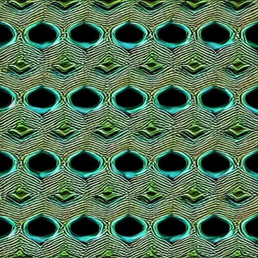 Prompt: holographic fractal pattern chrome green