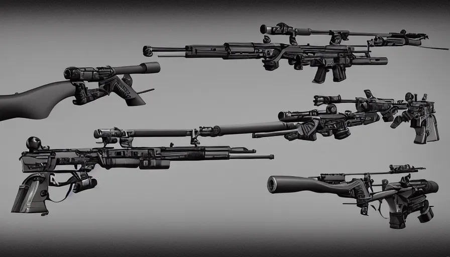 sniper rifle concept art