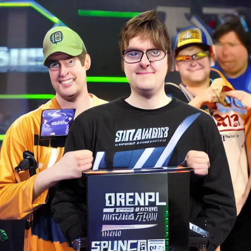 Prompt: Dwight Shrute wins major E-sports csgo major