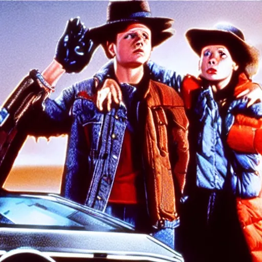 Prompt: movie still ( back to the future )