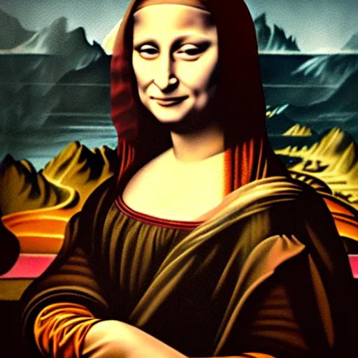 Image similar to a painting of Julia Roberts as the mona lisa , 4K, high quality