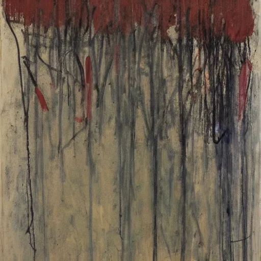 Image similar to a painting by cy twombly,