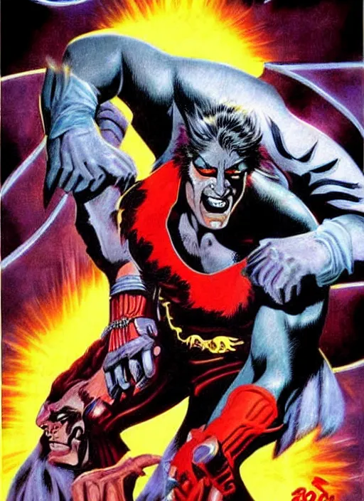 Image similar to dc lobo movie poster art by jim warren