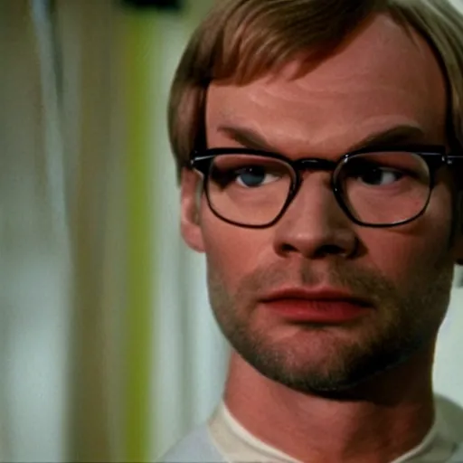 Prompt: Jeffrey Dahmer in the tv show Star Trek 8k hdr still