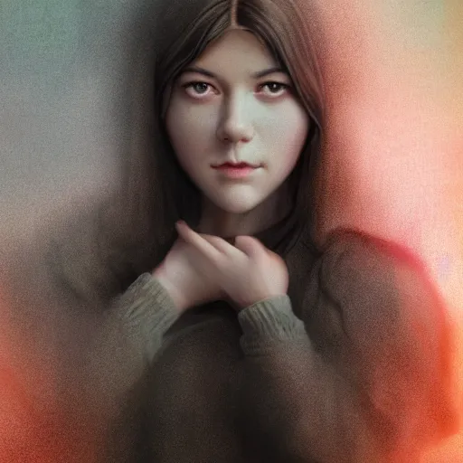 Image similar to young Goddess who looks like Mary Elizabeth Winstead, princess of black roses looking searchingly into your eyes. fractal lighting. charcoal shadowing. minute detail. blended shadowing. ultra graphics. ray tracing graphics. supreme colors. ultra image. perfect lighting. perfect pose. uplifting image. hopeful image. she has soft features, feminine features, gorgeous face, wearing a loose hoodie. close up of her face looking at viewer intensely. amazing charcoal art.