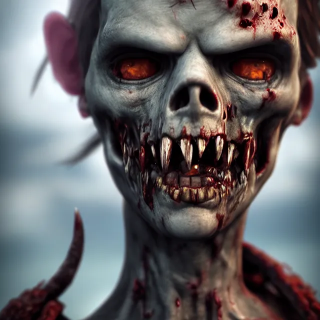 Prompt: perfectly centered close up portrait, zombie pirate, highly detailed, character concept, unreal engine 5, candid photography, by anne stokes