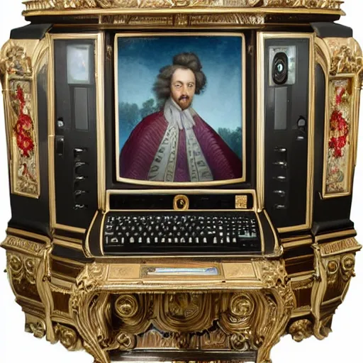 Prompt: baroque computer