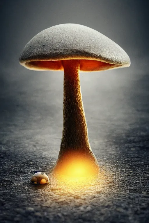 Image similar to a magic mushroom growing from an old dusty book, dramatic lighting, cinematic, establishing shot, extremely high detail, foto realistic, cinematic lighting, post processed, concept art, high details, cinematic, 8k resolution, beautiful detailed, photorealistic, digital painting, artstation, concept art, smooth, sharp focus, artstation trending, octane render, unreal engine