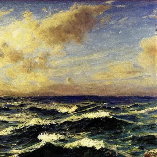 Image similar to deep sea by alfred stevens