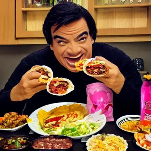 Prompt: juan gabriel mukbang