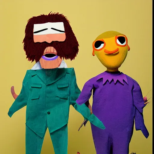 Prompt: wonder showzen puppets by jim henson