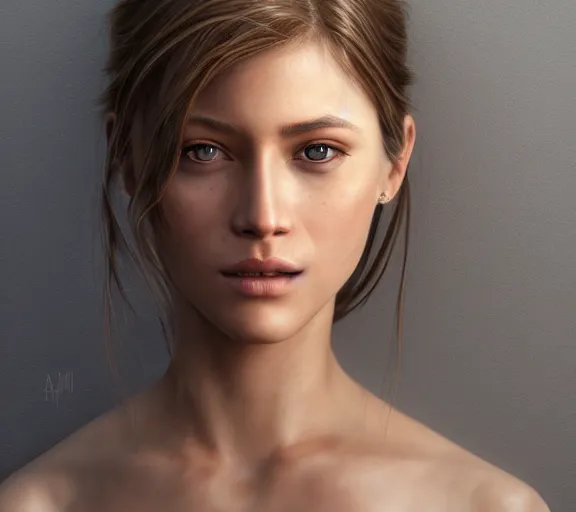 Prompt: award - winning intricate highly detailed photorealistic artwork featuring a hyper - realism digital portrait of the most beautiful woman in the world, zbrush, perfect eyes. by artstation, deviant art.