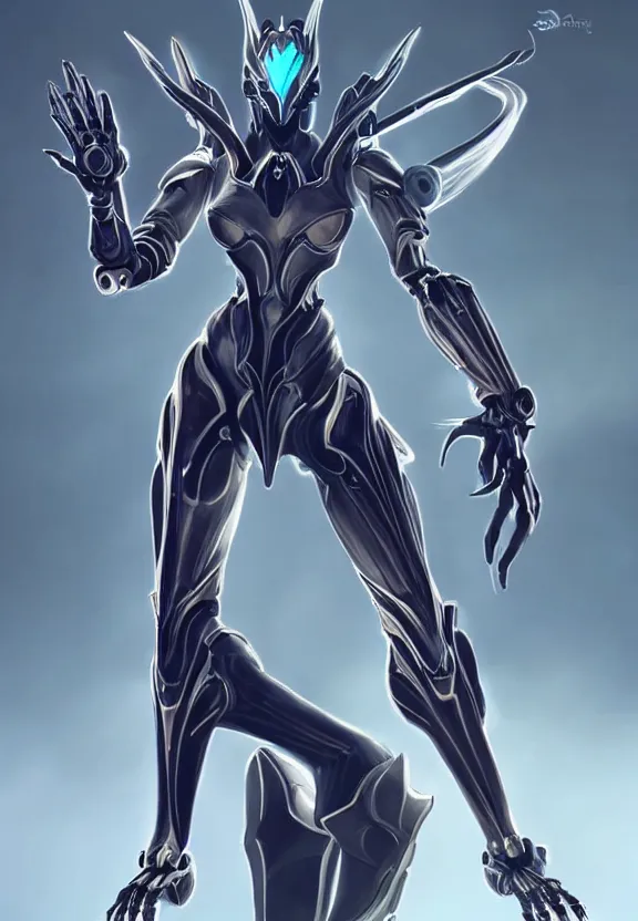 Image similar to exquisite cinematic full body shot of a beautiful saryn warframe, that's a giant beautiful stunning anthropomorphic robot female dragon with metal cat ears, posing elegantly, robot cat paws for feet, sharp claws, streamlined white armor, long elegant tail, two arms, two legs, long tail, detailed warframe fanart, destiny fanart, realistic high quality digital art, macro art, dragon art, furry art, realistic digital art, warframe art, Destiny art, furaffinity, DeviantArt, artstation, 8k HD, octane render