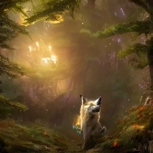 Prompt: Kitsune Fox playing big Harp in magical forest, magic the gathering artwork, D&D, fantasy, cinematic lighting, centered, symmetrical, highly detailed, digital painting, artstation, concept art, smooth, sharp focus, illustration, volumetric lighting, epic Composition, 8k, art by Akihiko Yoshida and Greg Rutkowski and Craig Mullins, heroic pose, oil painting, cgsociety