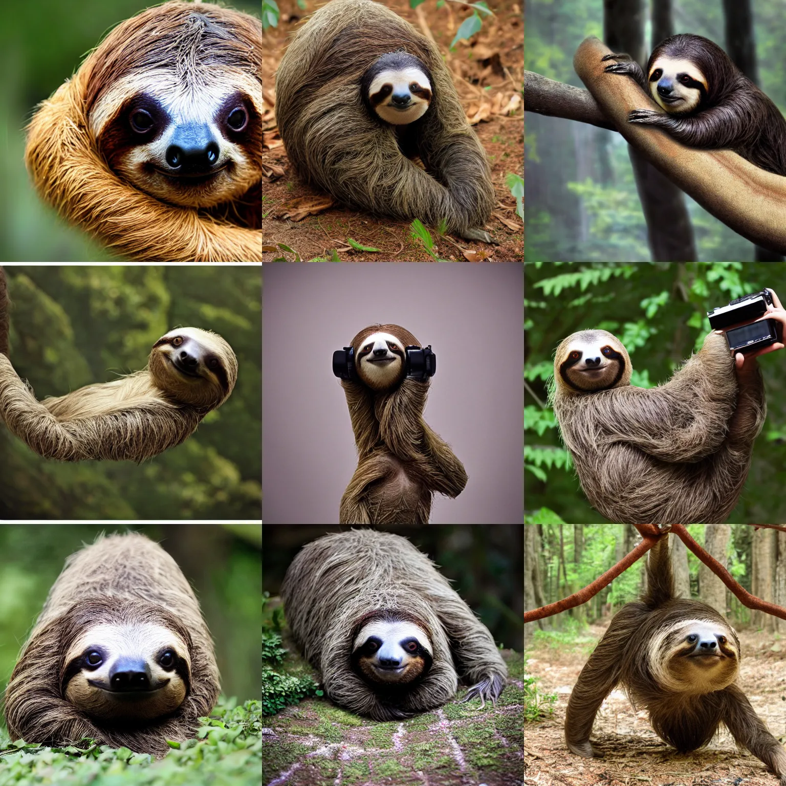 Prompt: sloth - ant - eater hybrid hybrid professional photography